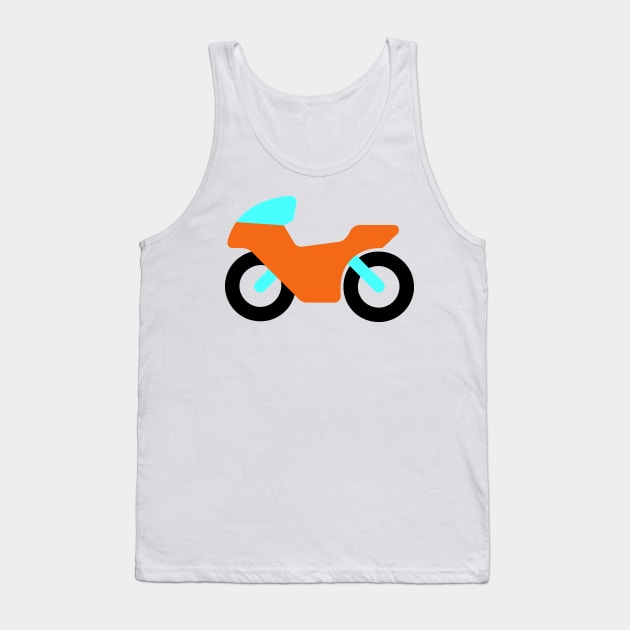 Motorcycle Emoticon Tank Top by AnotherOne